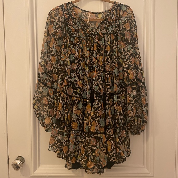 Free People Mini Floral Dress - Picture 2 of 8